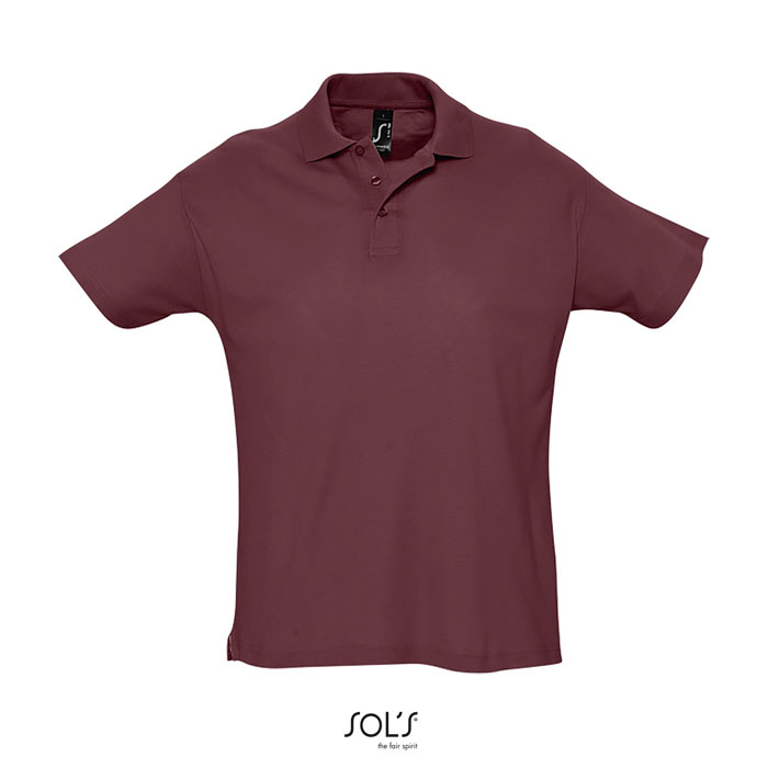 Polo homme publicitaire coton 170g - SUMMER Bordeaux 1